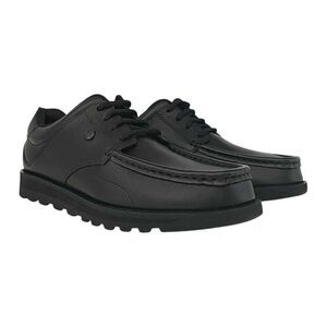 Pretty Green Childrens/Kids Harrow Classic Leather Flat School Shoes / Black